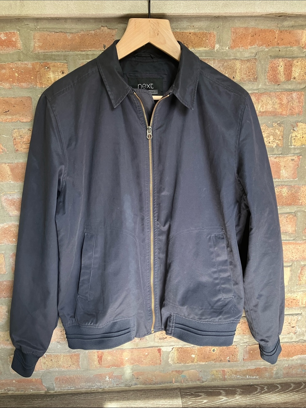Next  Harrington jacket in navy blue